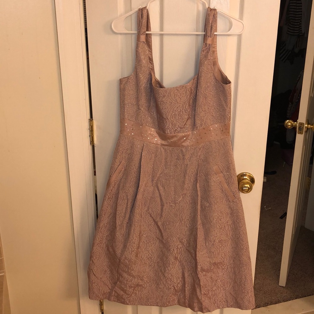 BCBG Cocktail Dress Rose Gold